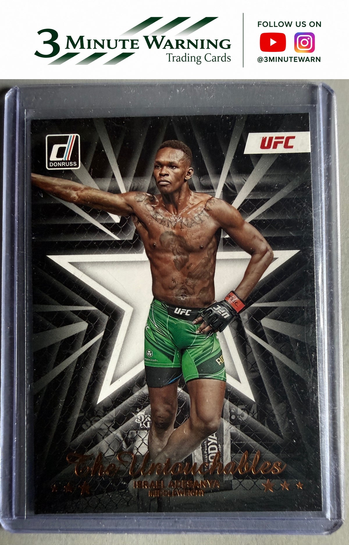 2023 Donruss UFC #14 Israel Adesanya The Untouchables