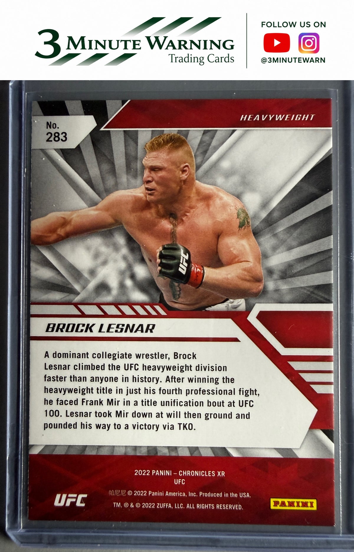 2022 Panini Chronicles UFC #283 Brock Lesnar