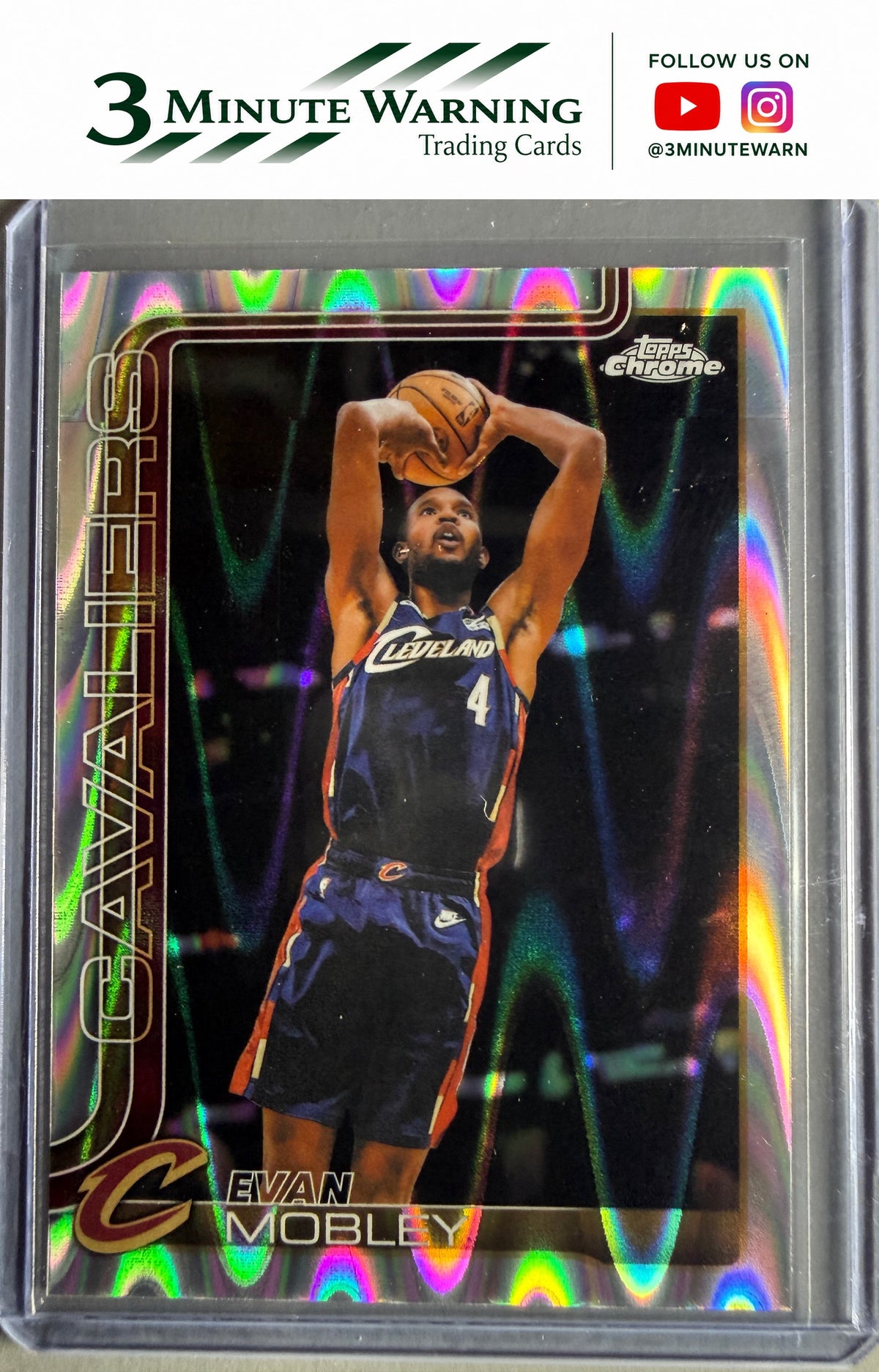 2025-26 Topps Chrome Update #25 Evan Mobley Raywave