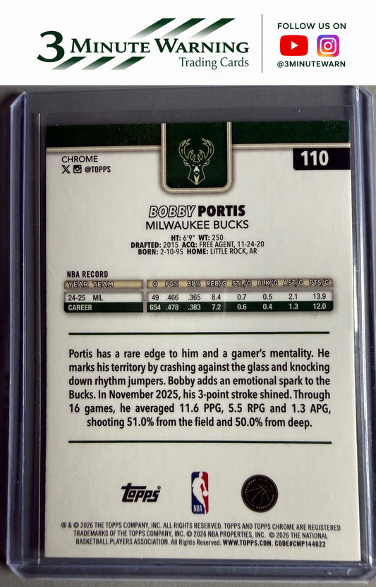 2025-26 Topps Chrome Update #110 Bobby Portis