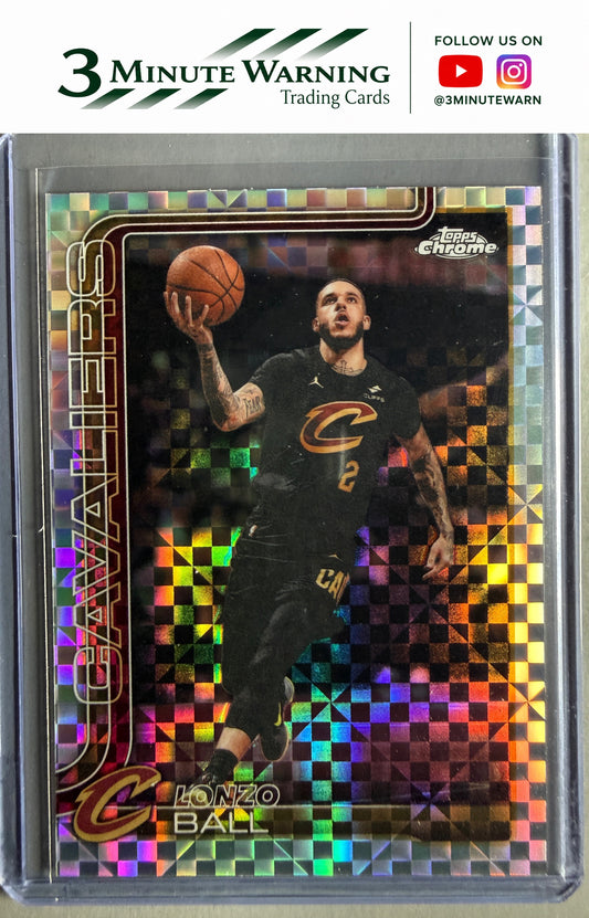 2025-26 Topps Chrome Update #119 Lonzo Ball XFractor