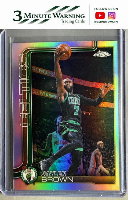2025-26 Topps Chrome Update #9 Jaylen Brown Refractor