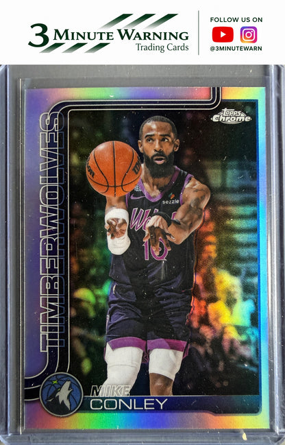 2025-26 Topps Chrome Update #109 Mike Conley Refractor
