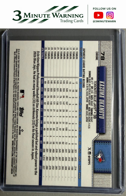 2026 Topps Chrome #78 Kazuma Okamoto