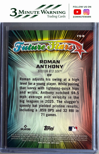 2026 Topps Chrome #FS-8 Roman Anthony Future Stars