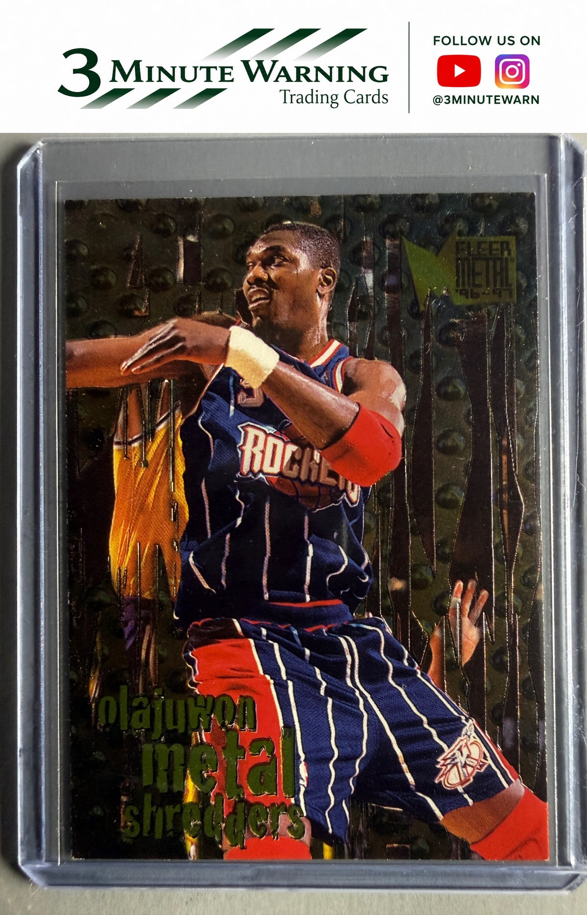 1996-97 Metal #142 Hakeem Olajuwon