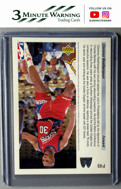 1992-93 Upper Deck McDonald's #P49 Clarence Weatherspoon
