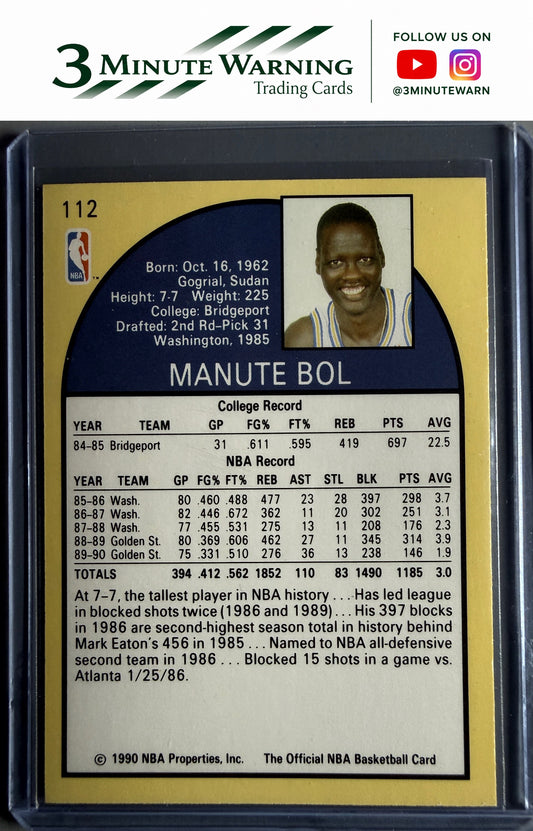 1990-91 Hoops #112 Manute Bol