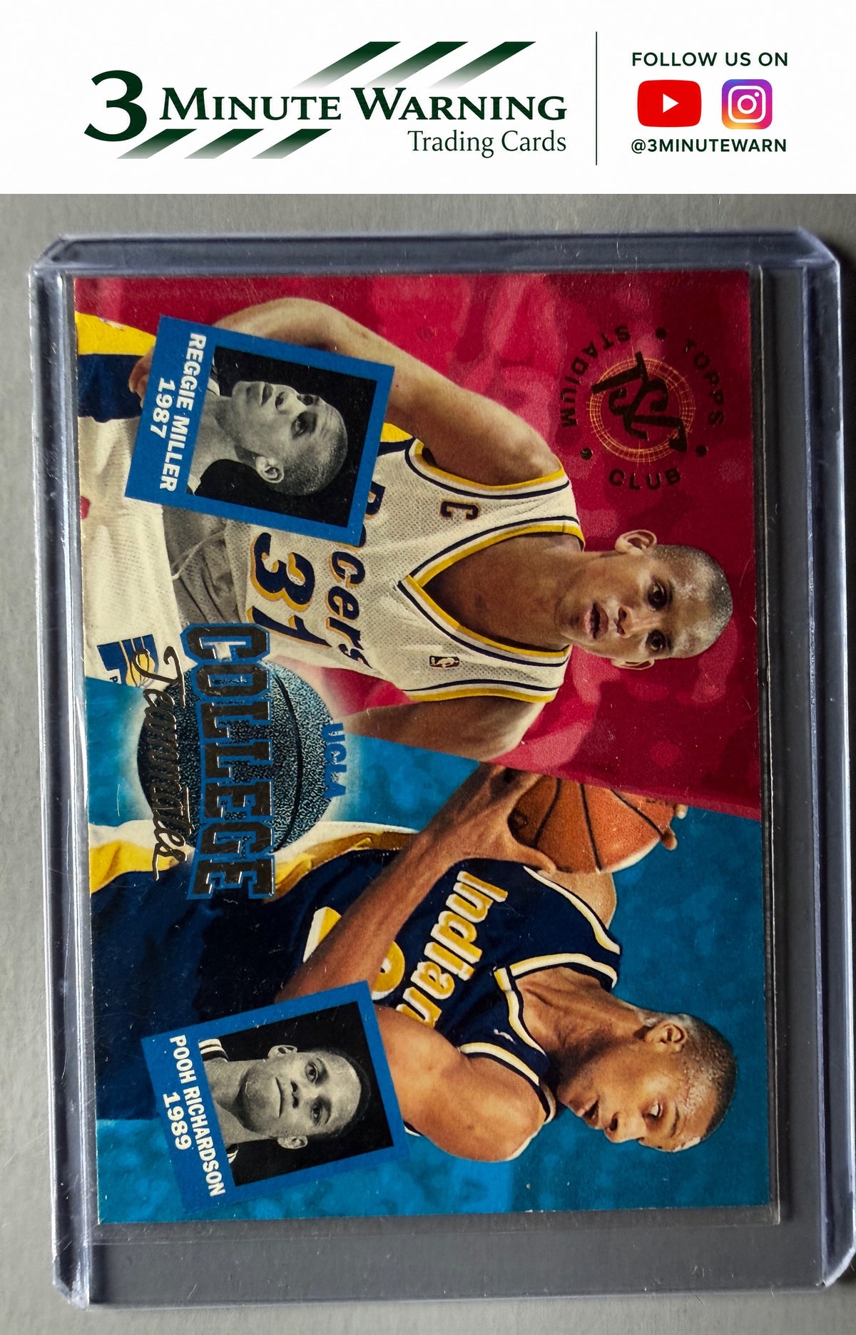 1994-95 Stadium Club #107 Reggie Miller / Pooh Richardson
