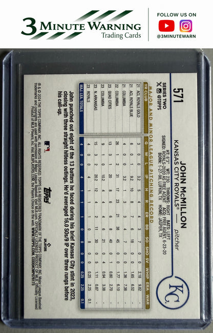 2024 Topps #571 John McMillon