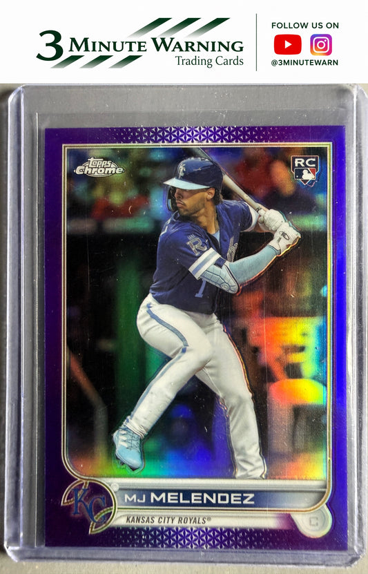 2022 Topps Chrome Update #USC38 MJ Melendez Purple Refractor