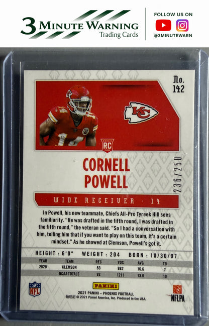 2021 Panini Phoenix #142 Cornell Powell Silver