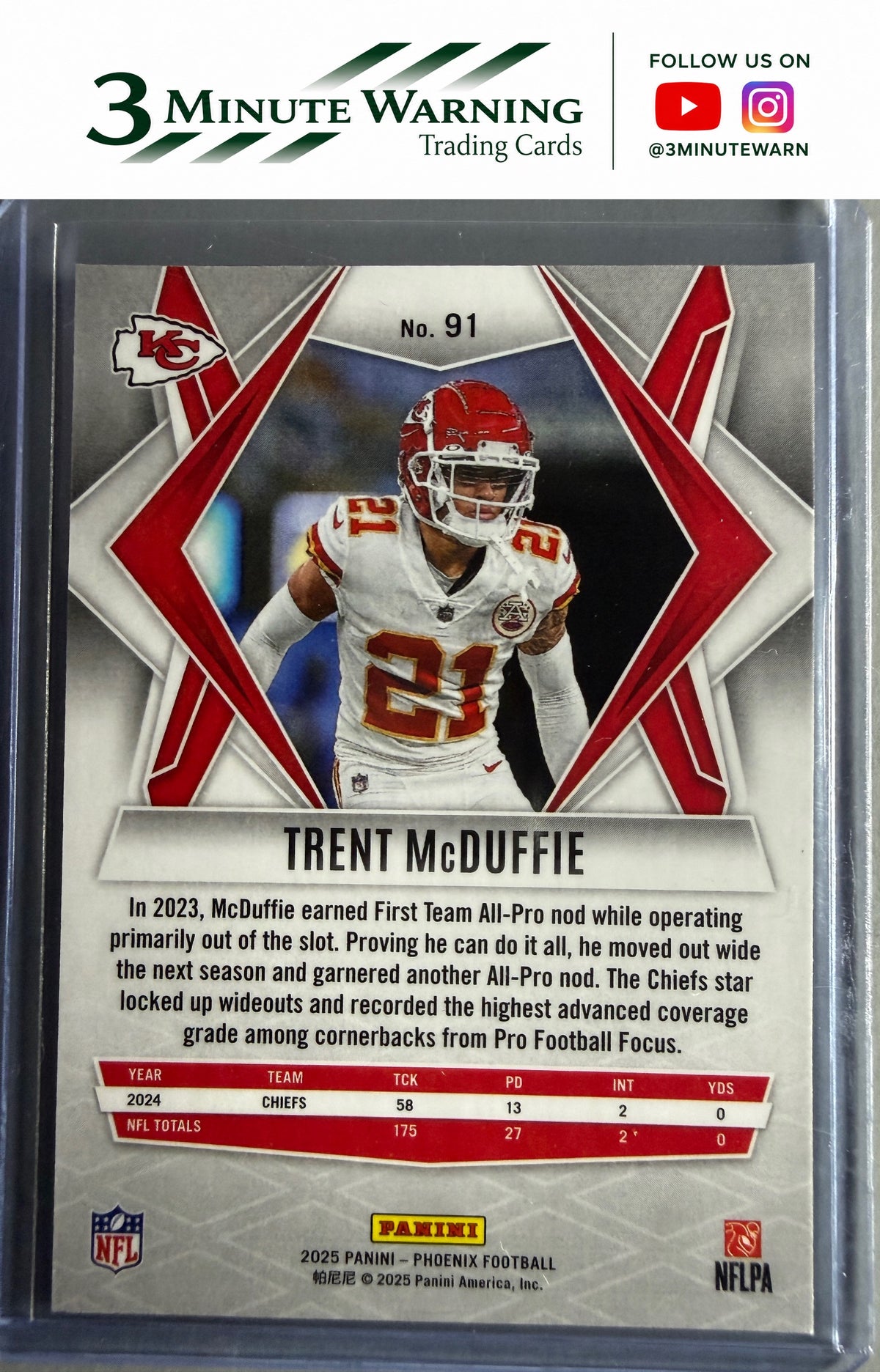 2025 Panini Phoenix #91 Trent McDuffie