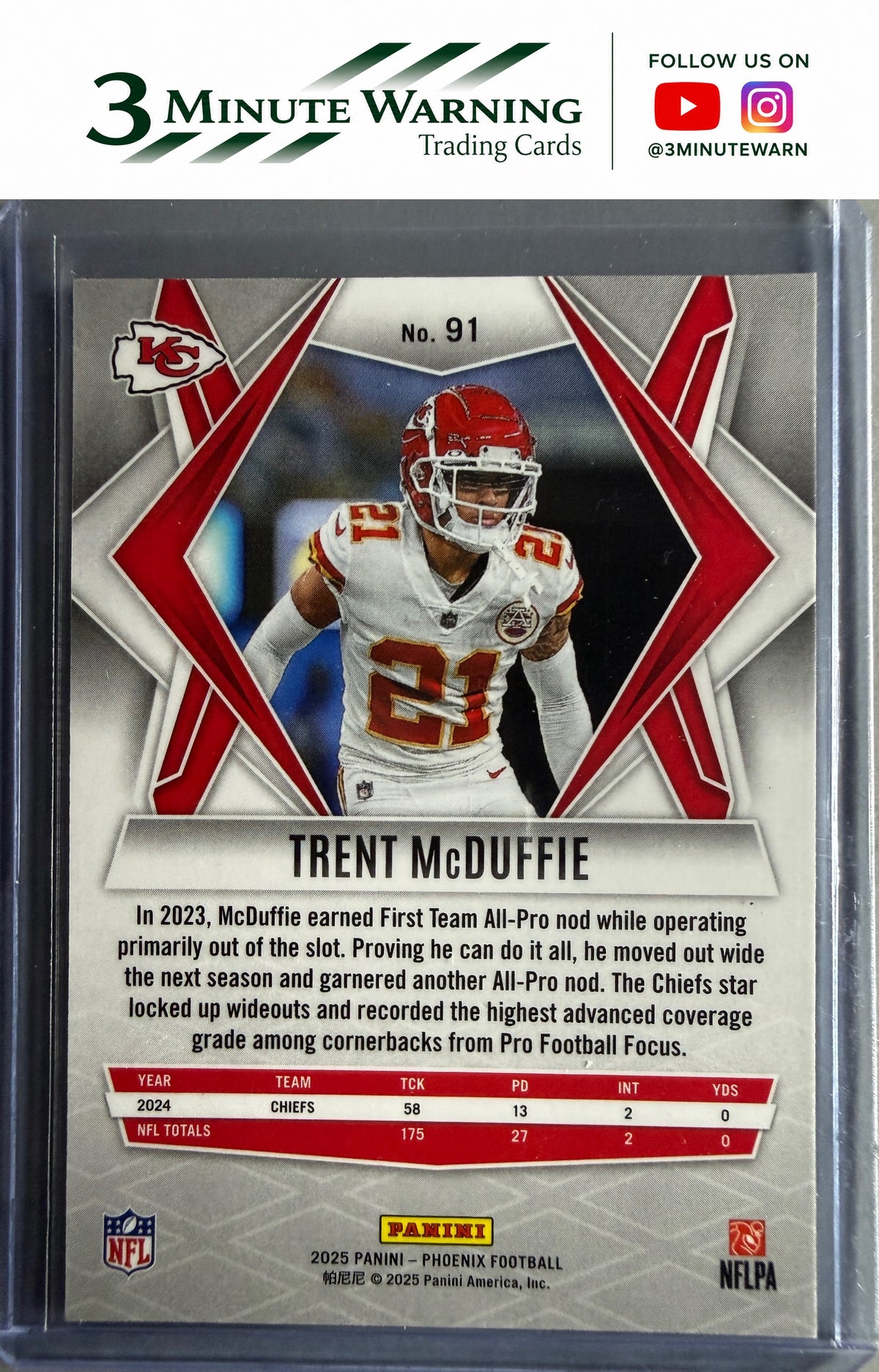 2025 Panini Phoenix #91 Trent McDuffie