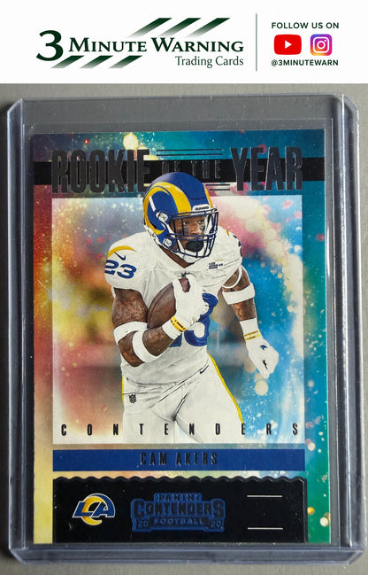 2020 Panini Contenders #RY-CAK Cam Akers Rookie of the Year Contenders