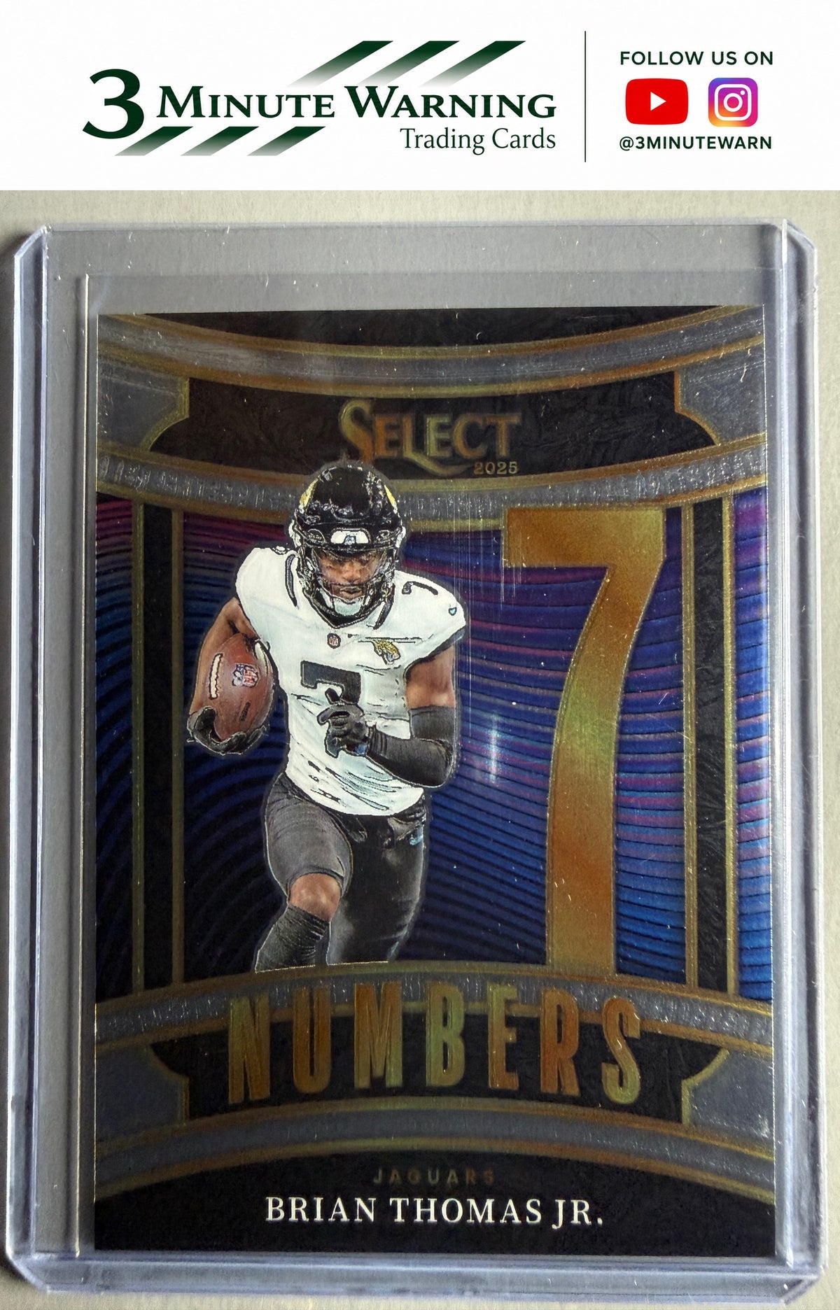 2025 Panini Select #9 Brian Thomas Jr. Select Numbers