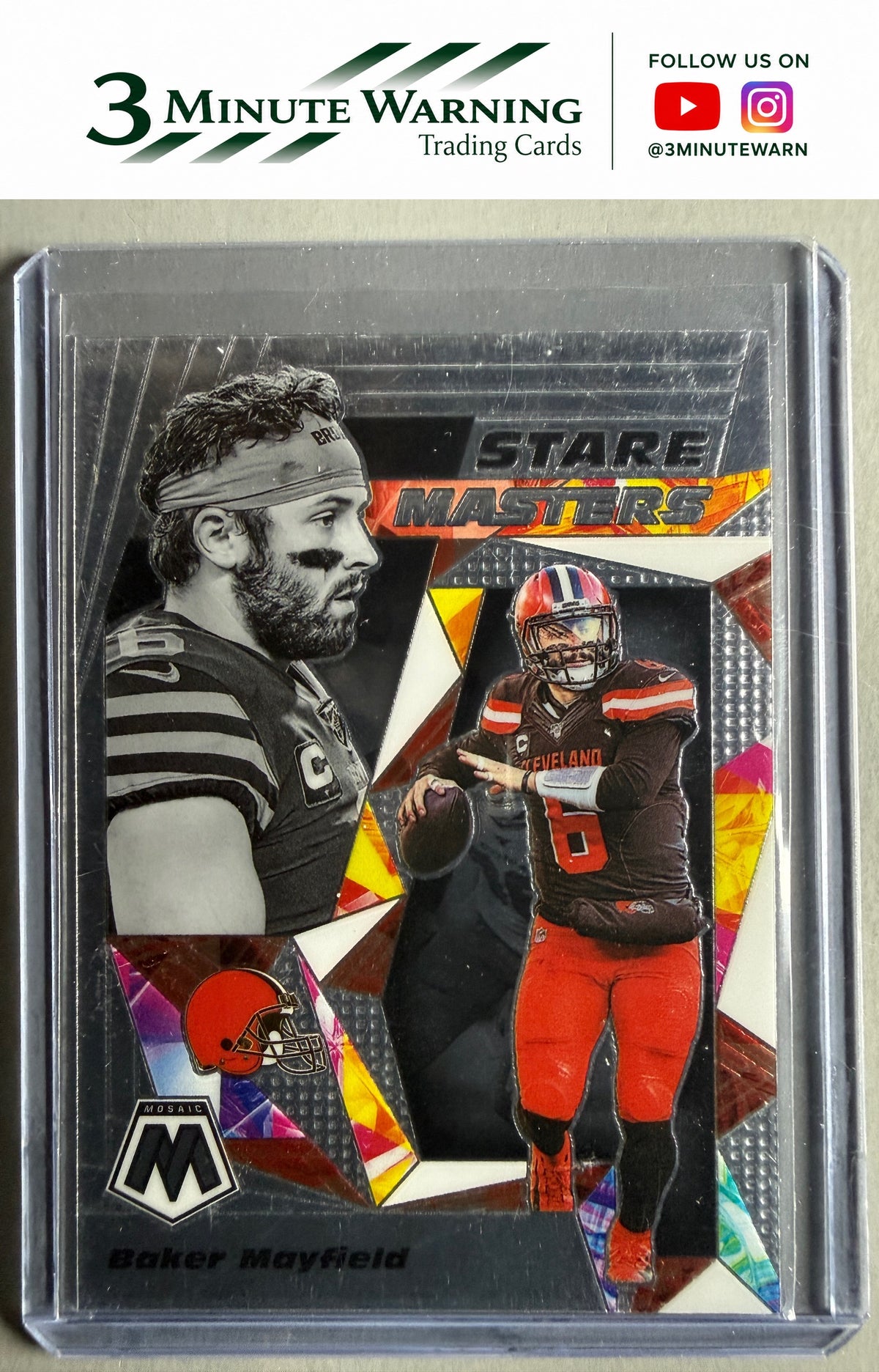 2020 Panini Mosaic #SM21 Baker Mayfield Stare Masters