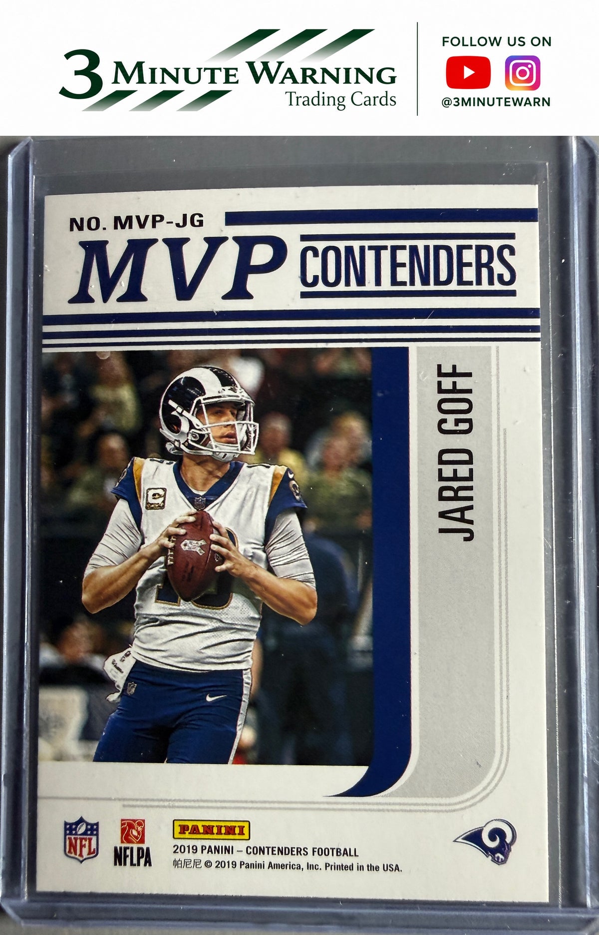 2019 Panini Contenders #MVP-JG Jared Goff MVP Contenders
