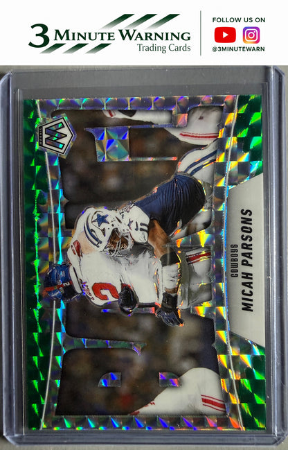 2025 Panini Mosaic #6 Micah Parsons Bang! Mosaic Green