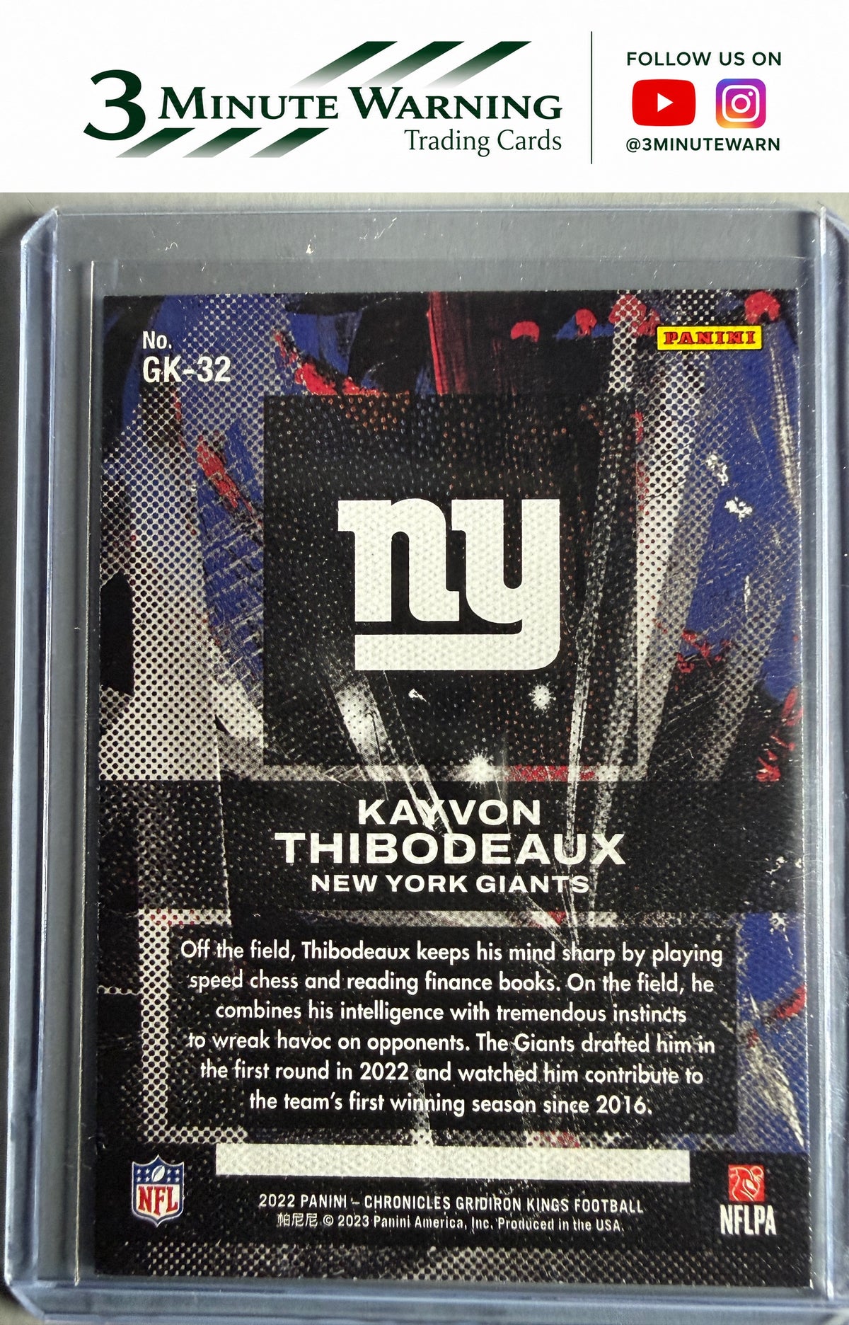 2022 Panini Chronicles #GK-32 Kayvon Thibodeaux Gridiron Kings