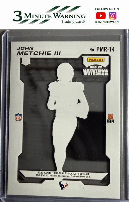 2022 Panini Chronicles #PMR-14 John Metchie III Playoff Momentum Rookies
