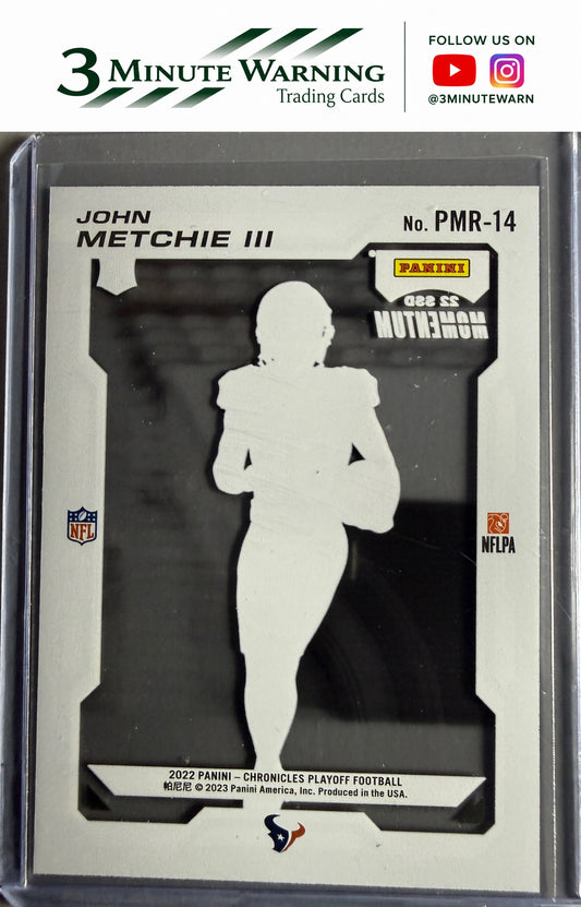 2022 Panini Chronicles #PMR-14 John Metchie III Playoff Momentum Rookies