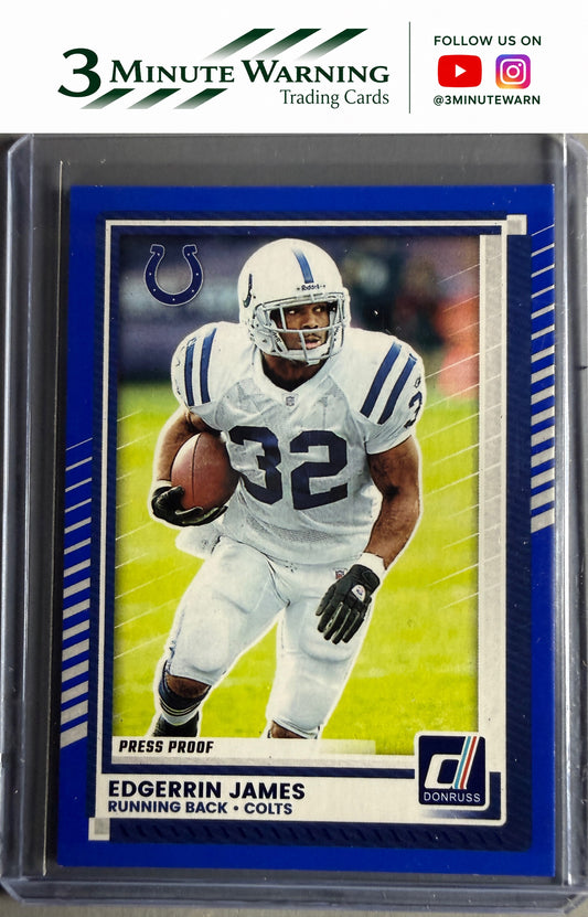 2025 Donruss #276 Edgerrin James Press Proofs Blue