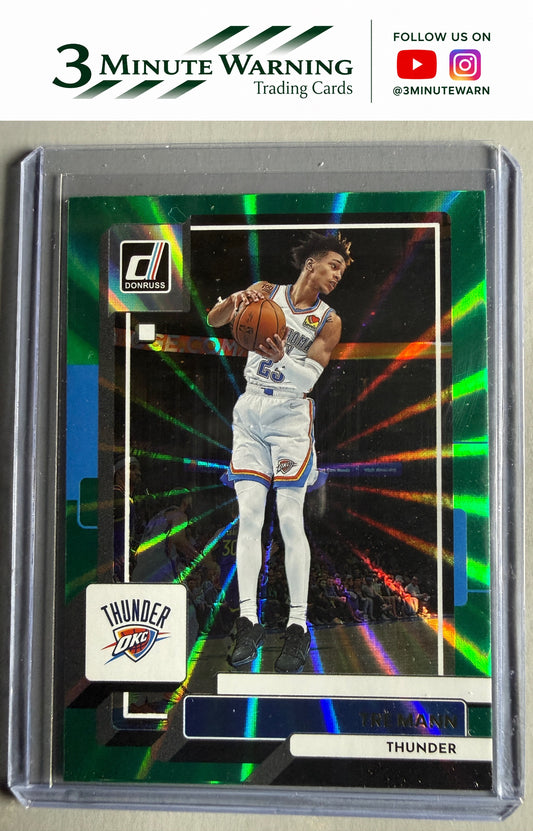 2022-23 Donruss #103 Tre Mann Holo Laser Green