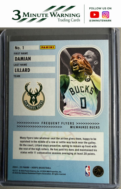 2024-25 Hoops #1 Damian Lillard Frequent Flyers