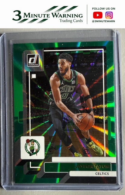 2022-23 Donruss #1 Jayson Tatum Holo Laser Green