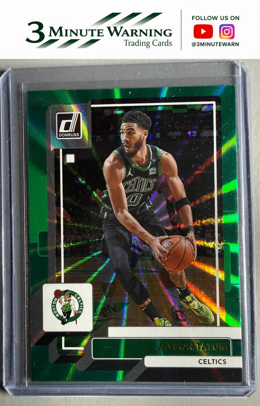 2022-23 Donruss #1 Jayson Tatum Holo Laser Green