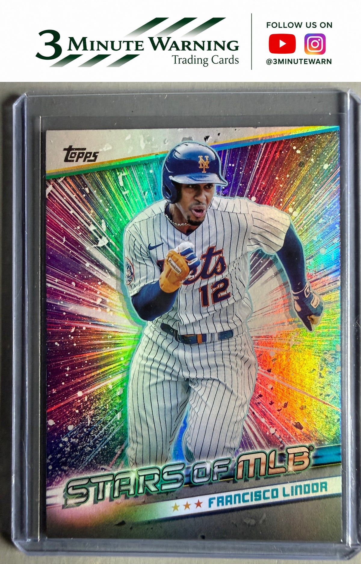 2024 Topps #SMLB-42 Francisco Lindor Stars of MLB Platinum #/1