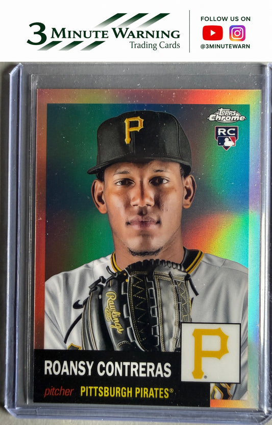 2022 Topps Chrome Platinum #95 Roansy Contreras Rose Gold Refractor #/75