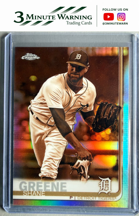 2019 Topps Chrome #21 Shane Greene Sepia Refractor