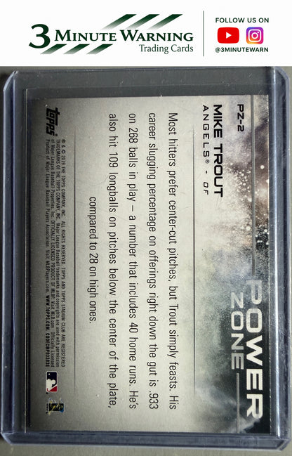 2019 Stadium Club #PZ-2 Mike Trout Power Zone