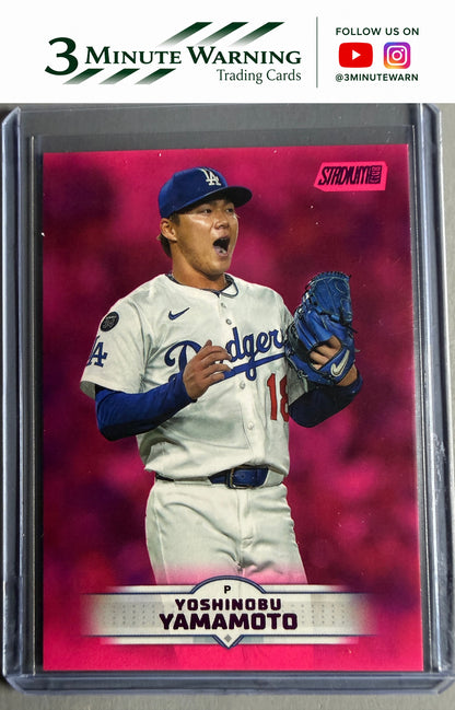 2025 Stadium Club #184 Yoshinobu Yamamoto Pink Foil