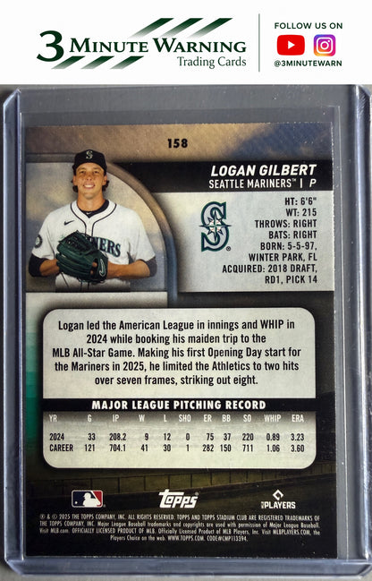 2025 Stadium Club #158 Logan Gilbert