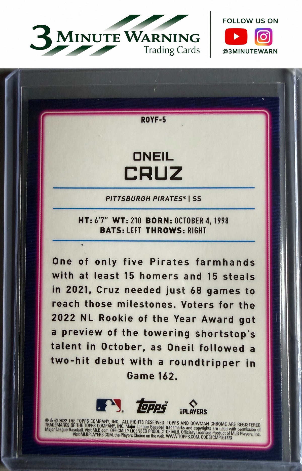 #ROYF-5 Oneil Cruz