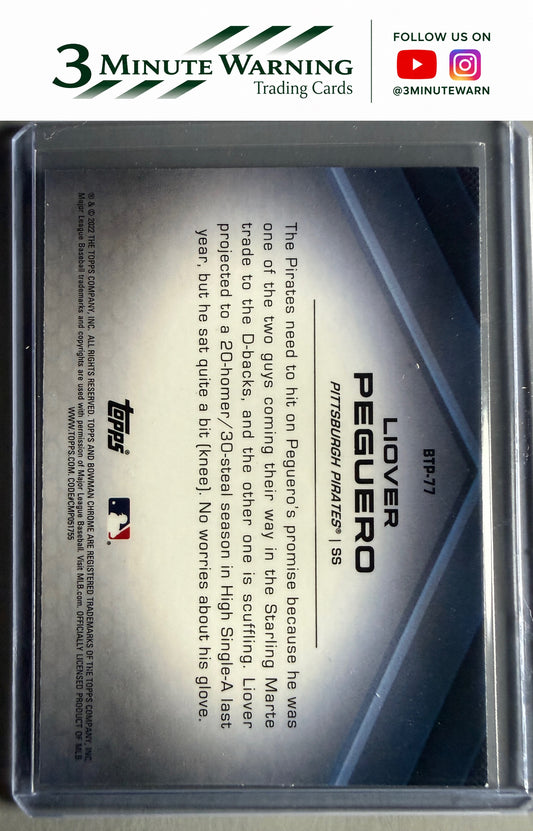 2022 Bowman #BTP-77 Liover Peguero Bowman Scouts' Top 100