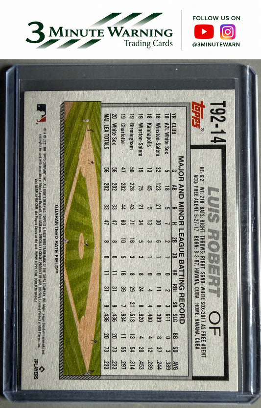 2021 Topps Update #T92-14 Luis Robert 1992 Topps Redux