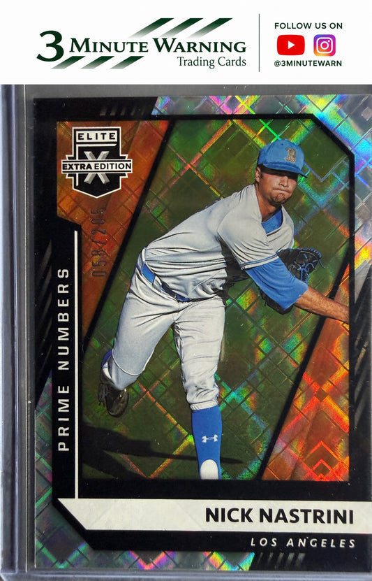 2021 Panini Elite Extra Edition #131 Nick Nastrini Prime Numbers A #/205