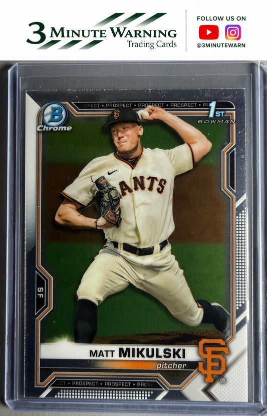 2021 Bowman Draft #BDC-179 Matt Mikulski Chrome
