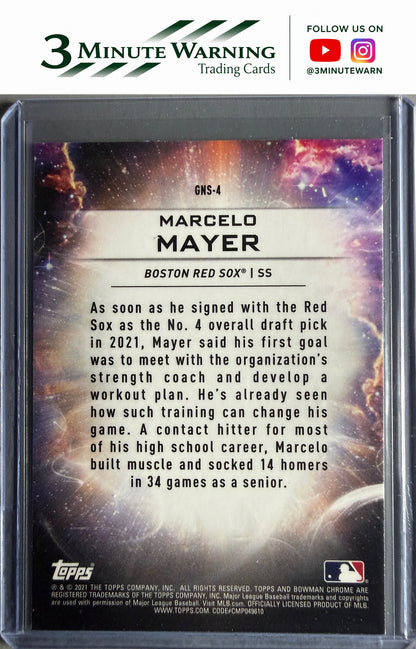 2021 Bowman Draft #GNS-4 Marcelo Mayer Genesis