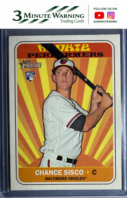2018 Topps Heritage #RP-CS Chance Sisco Rookie Performers