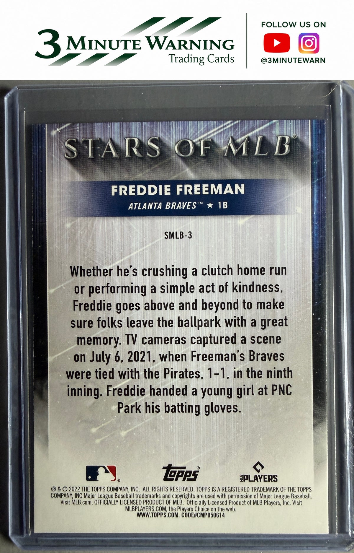 2022 Topps #SMLB-3 Freddie Freeman Stars of MLB