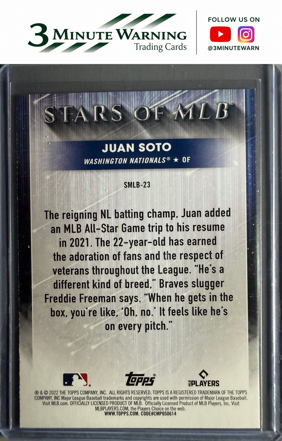 2022 Topps #SMLB-23 Juan Soto Stars of MLB