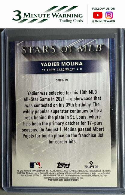 2022 Topps #SMLB-19 Yadier Molina Stars of MLB
