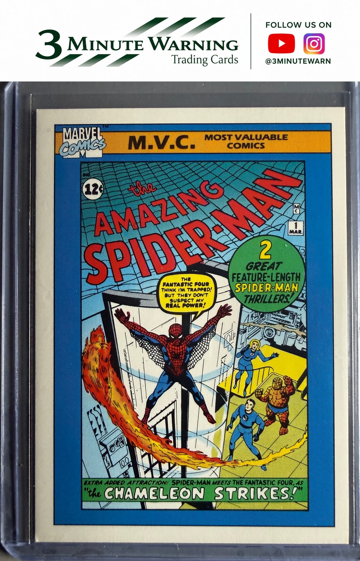 1990 Impel Marvel Universe #131 Amazing Spider-Man #1