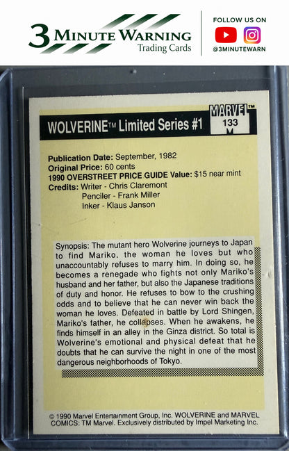 1990 Impel Marvel Universe #133 Wolverine Mini-Series #1