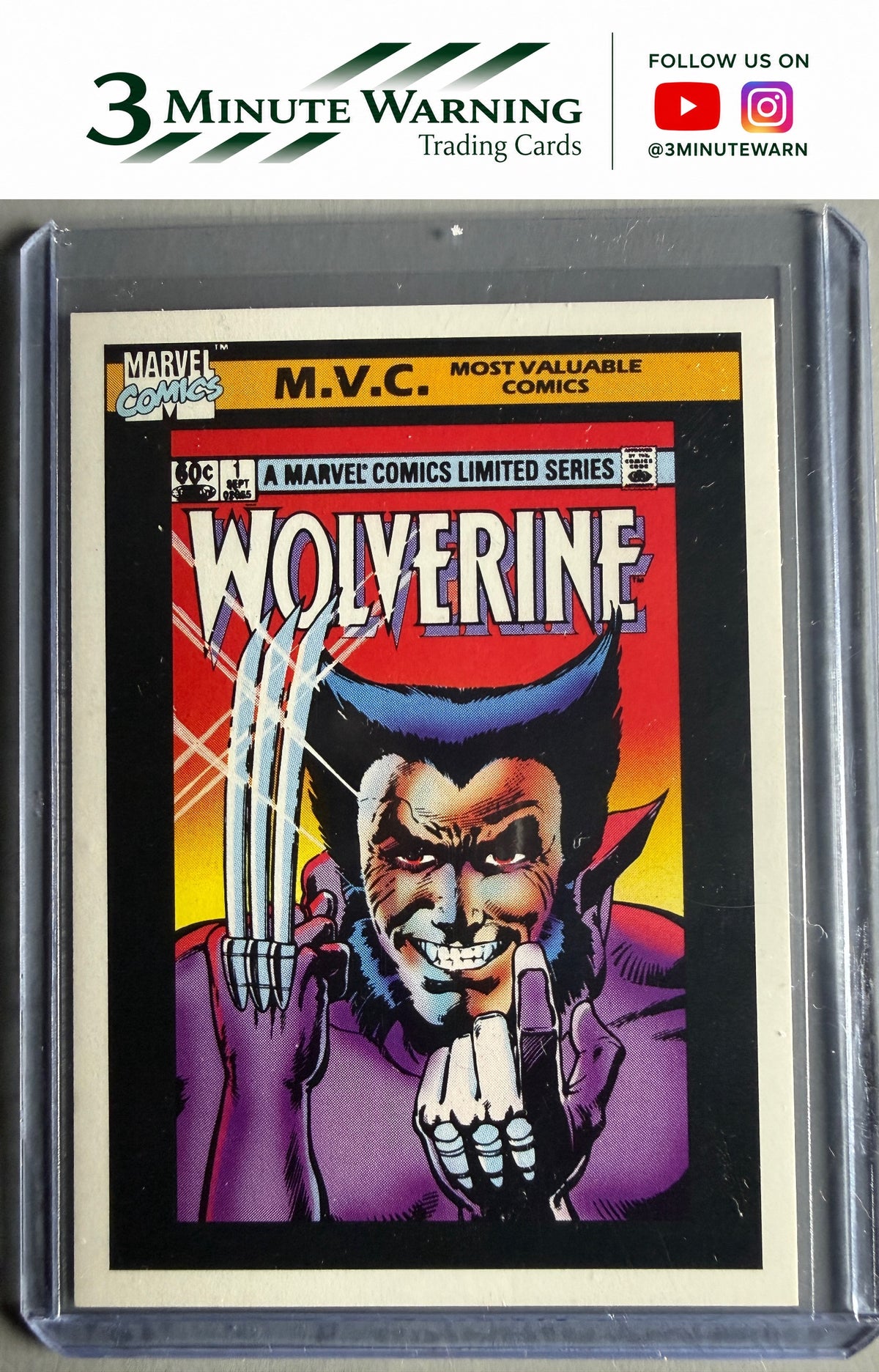 1990 Impel Marvel Universe #133 Wolverine Mini-Series #1